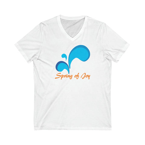 Spring of Joy Unisex Adult Shirt  -- Short Sleeve l V-Neck Tee