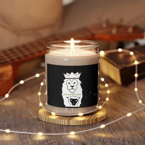 Lion and the lamb -- Scented Soy Candle, 9oz