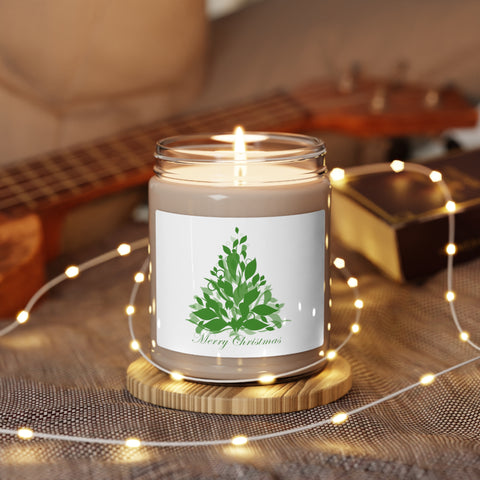 Merry Christmas green -- Scented Soy Candle, 9oz