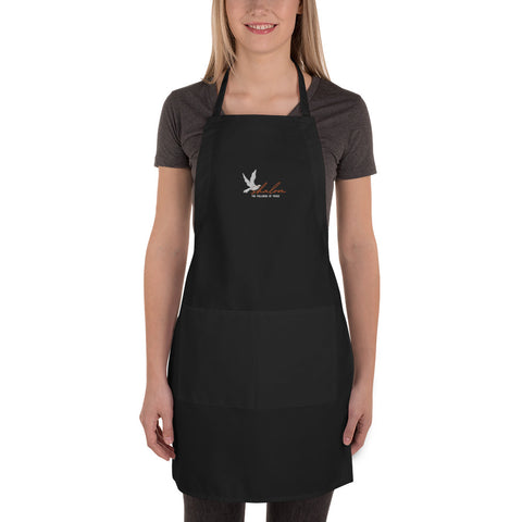 Shalom -- Embroidered Apron