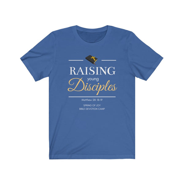 Raising Young Disciples -- Unisex adult Jersey Short Sleeve Tee