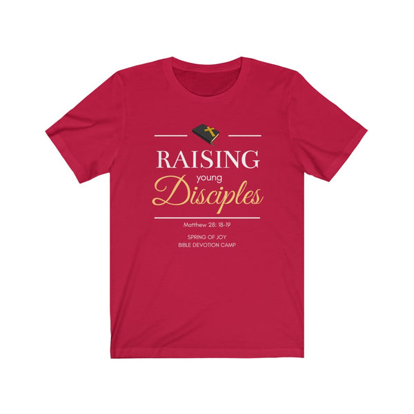 Raising Young Disciples -- Unisex adult Jersey Short Sleeve Tee