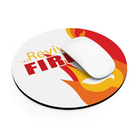 Let Revival Fire Fall -- Mousepad l white BG