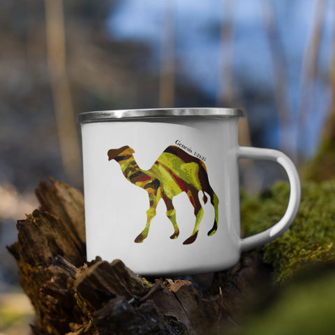 Camel -- Enamel Mug l Camper Mug l light weight