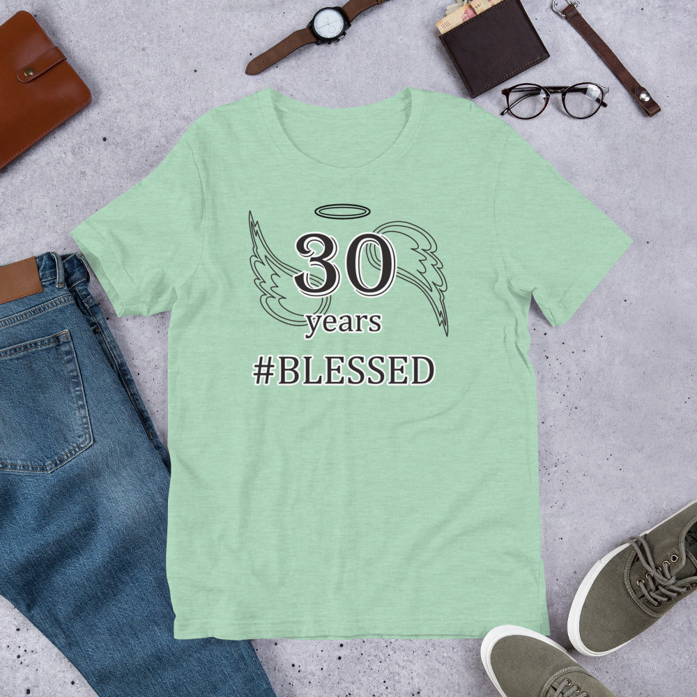 30 years blessed -- Unisex Adult Short-Sleeve T-Shirt