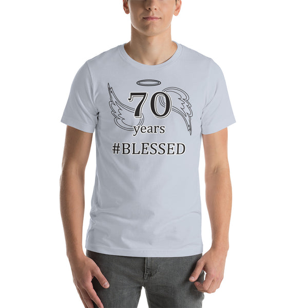 70 years blessed -- Unisex Adult Short-Sleeve T-Shirt