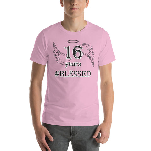 16 years blessed -- Unisex Adult Short-Sleeve T-Shirt