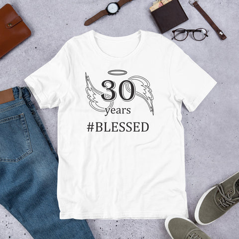 30 years blessed -- Unisex Adult Short-Sleeve T-Shirt