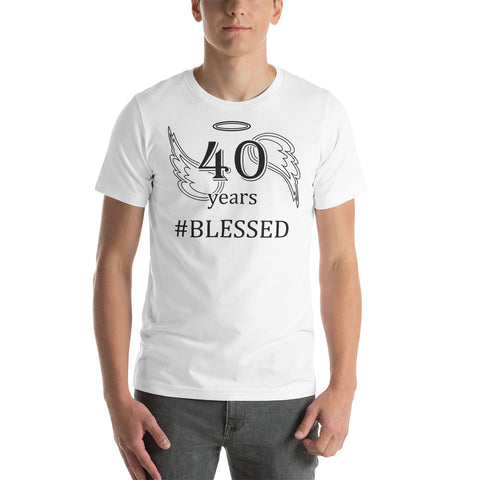 40 years blessed -- Unisex Adult Short-Sleeve T-Shirt